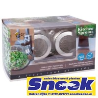 Buzzy® Organic Sprouting Duo pot met schaal BIO